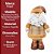 Papai Noel Decorativo Pelúcia Tricô Mocha Marrom e Bege Luxo 41cm - Master Christmas - Imagem 7