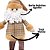 Jogo Papai Noel e Boneco de Neve Decor Sentado Perna Mole Tricô Mocha Marrom e Bege Luxo 40cm - Imagem 4