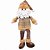 Jogo Papai Noel e Boneco de Neve Decor Sentado Perna Mole Tricô Mocha Marrom e Bege Luxo 40cm - Imagem 6