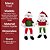 jogo Papai Noel e Boneco de Neve Decorativo Sentado Perna Mole Tricô Vermelho e Verde Luxo 40cm - Imagem 8