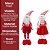 Jogo Papai Noel e Boneco de Neve Retrátil 46 a 73cm Pelúcia Vermelho e Branco Prime Estica e Encolhe! - Imagem 10