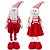 Jogo Papai Noel e Boneco de Neve Retrátil 46 a 73cm Pelúcia Vermelho e Branco Prime Estica e Encolhe! - Imagem 9