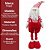 Papai Noel Decorativo Retrátil 46 a 90cm Pelúcia Vermelho e Branco Prime Estica e Encolhe! - Imagem 9