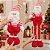 Papai Noel Decorativo Retrátil 46 a 90cm Pelúcia Vermelho e Branco Prime Estica e Encolhe! - Imagem 4