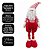 Papai Noel Decorativo Retrátil 46 a 90cm Pelúcia Vermelho e Branco Prime Estica e Encolhe! - Imagem 5