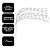 Galho Decorativo Natalino Caimento Lateral Mini Bolas Branco Cristal com Glitter 84cm - Imagem 4