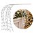 Galho Decorativo Natalino Caimento Lateral Mini Bolas Branco Cristal com Glitter 84cm - Imagem 1