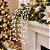 Galho Decorativo Natalino Caimento Lateral Mini Bolas Branco Cristal com Glitter 84cm - Imagem 2
