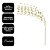 Galho Decorativo Natalino Caimento Lateral Mini Bolas Dourado com Glitter 84cm - Imagem 5