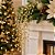 Galho Decorativo Natalino Caimento Lateral Mini Bolas Dourado com Glitter 84cm - Imagem 2