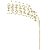 Galho Decorativo Natalino Caimento Lateral Mini Bolas Dourado com Glitter 84cm - Imagem 6