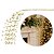 Galho Decorativo Natalino Caimento Lateral Mini Bolas Dourado com Glitter 84cm - Imagem 1