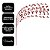 Galho Decorativo Natalino Caimento Lateral Mini Bolas Vermelhas com Glitter 84cm - Imagem 4