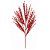 Galho Decorativo Pick Natalino Setarias Vermelho Espiral Aramado 60cm - Imagem 5