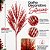 Kit 2 Galhos Decorativo Pick Natalino Setarias Vermelho Espiral Aramado 60cm - Imagem 2