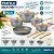 Conjunto de Panelas Fratelli Max Chef Wood 8 Peças Revestimento Cerâmico Antiaderente Indução - Imagem 2