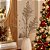 Galho Natalino Pick Decorativo Folhagens e Berries Champanhe com Glitter 74cm - Imagem 3