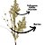 Galho Natalino Pick Decorativo Folhagens e Berries Dourado com Glitter 74cm - Imagem 4