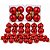 Kit Completo 50 Bolas de Natal Vermelhas + Pisca LED Estrobo 100 LEDs 8m 127V - Mundial Casa - Imagem 3