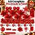 Kit 70 Enfeites Natalinos Vermelho Bolas Mistas, Ponteira, Tela e Flores Bico de Papagaio- Mundial Casa - Imagem 2