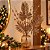 Galho Natalino Pick Folhagens Samambaia e Azevinhos Glitter Bronze 75cm - Imagem 2