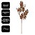 Galho Natalino Pick Folhagens Samambaia e Azevinhos Glitter Bronze 75cm - Imagem 4
