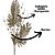 Galho Natalino Pick Folhagens Samambaia e Azevinhos Glitter Champanhe 75cm - Imagem 3