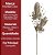 Galho Natalino Pick Folhagens Samambaia e Azevinhos Glitter Champanhe 75cm - Imagem 5