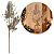 Galho Natalino Pick Folhagens Samambaia e Azevinhos Glitter Champanhe 75cm - Imagem 1