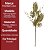 Galho Natalino Pick Folhagens Samambaia e Azevinhos Glitter Dourado 75cm - Imagem 5