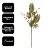 Galho Natalino Pick Folhagens Samambaia e Azevinhos Glitter Dourado 75cm - Imagem 4