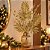 Galho Natalino Pick Folhagens Samambaia e Azevinhos Glitter Dourado 75cm - Imagem 2