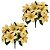 Kit 2 Buquês Natalino Bico de Papagaio Dourado 7 Flores Tecido 30cm Prime - Tuut - Imagem 1