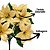 Kit 2 Buquês Natalino Bico de Papagaio Dourado 7 Flores Tecido 30cm Prime - Tuut - Imagem 5
