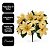 Buquê Natalino Bico de Papagaio Dourado 7 Flores Tecido 30cm Prime - Imagem 4