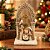 Sagrada Família Decorativa de Natal Poliresina Bege Envelhecido 15cm - Tuut - Imagem 3