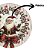 Sousplat Natalino Papai Noel e Azevinhos 33cm Plástico PP Luxo - Tuut - Imagem 4