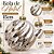 Kit 3 Bolas de Natal Grande 15cm Champanhe Prata Mix Texturas Diamond e Facetada Luxo - Master Christmas - Imagem 2
