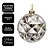Bola de Natal Grande 15cm Champanhe Prata Textura Diamantada Diamond Luxo - Master Christmas - Imagem 5