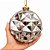 Bola de Natal Grande 15cm Champanhe Prata Textura Diamantada Diamond Luxo - Master Christmas - Imagem 3