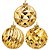 Kit 3 Bolas de Natal Dourado Mix Texturas Diamond  Facetada e Pinha Luxo Grande 15cm - Master Christmas - Imagem 1