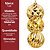 Kit 3 Bolas de Natal Dourado Mix Texturas Diamond  Facetada e Pinha Luxo Grande 15cm - Master Christmas - Imagem 9