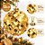 Bola de Natal Dourada Grande 15cm Textura Pinha Marmorizado Luxo - Master Christmas - Imagem 2
