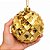 Bola de Natal Dourada Grande 15cm Textura Pinha Marmorizado Luxo - Master Christmas - Imagem 3
