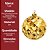 Bola de Natal Dourada Grande 15cm Textura Pinha Marmorizado Luxo - Master Christmas - Imagem 6