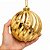Bola de Natal Grande 15cm Dourada Ondulada Marmorizado Luxo - Master Christmas - Imagem 4