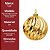 Bola de Natal Grande 15cm Dourada Ondulada Marmorizado Luxo - Master Christmas - Imagem 6