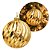 Bola de Natal Grande 15cm Dourada Ondulada Marmorizado Luxo - Master Christmas - Imagem 1