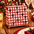 Kit 2 Pacotes Guardanapo Decorado Natalino Quadriculado Vermelho com Laços 33x33cm 20 Folhas - Imagem 2