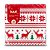 Kit 2 Pacotes Guardanapo Decorado Natalino Renas Vermelho 33x33cm 20 Folhas - Imagem 5